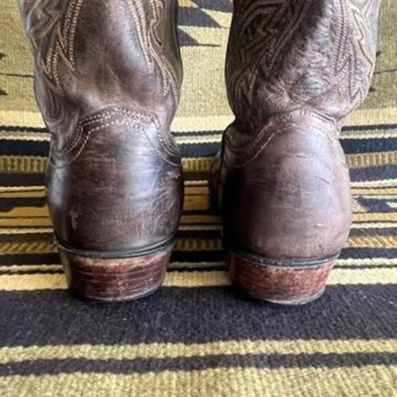 Lucchese Mad Dog Goat Brown Leather Cowboy Boots Mens\' Size 9.5 EE 2008 main image 6